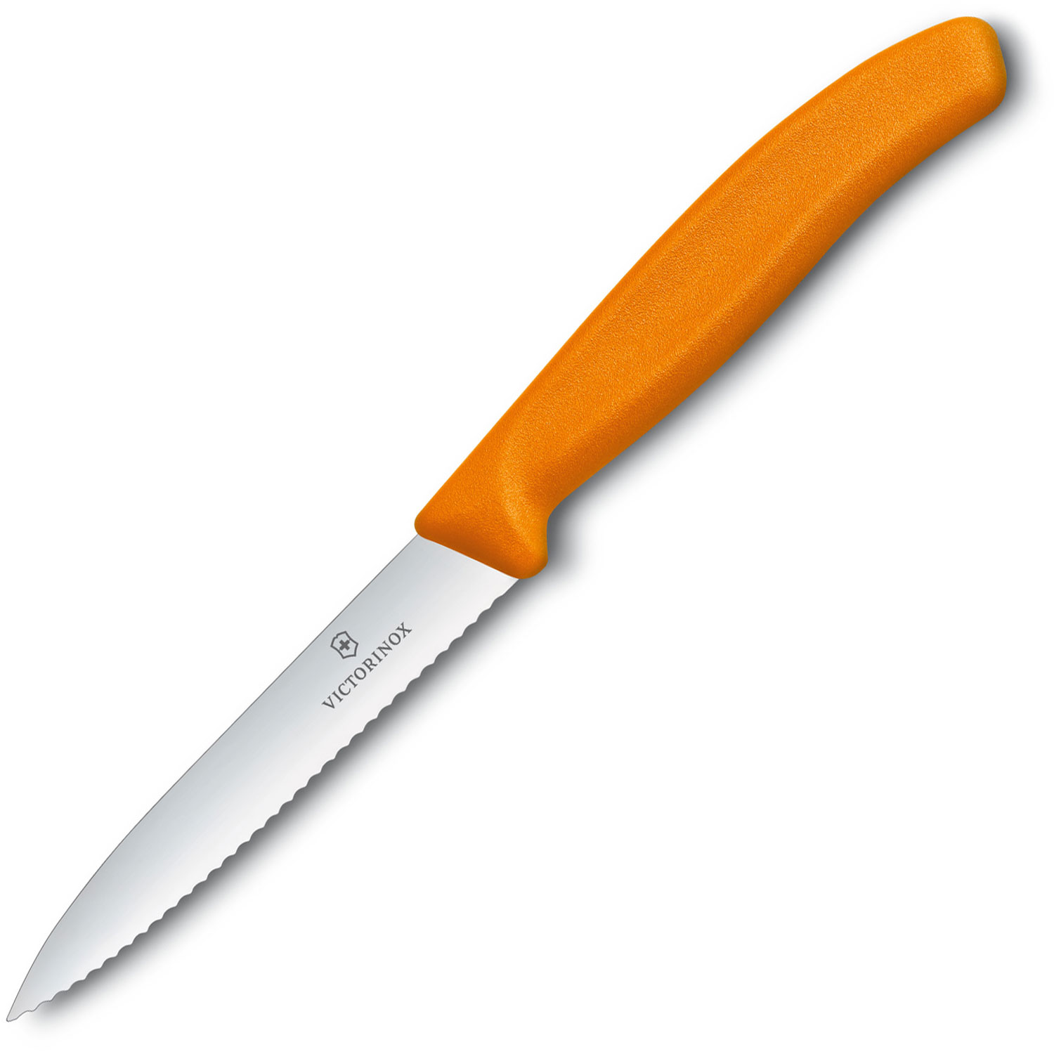 Victorinox Gemüsemesser mit Wellenschliff orange