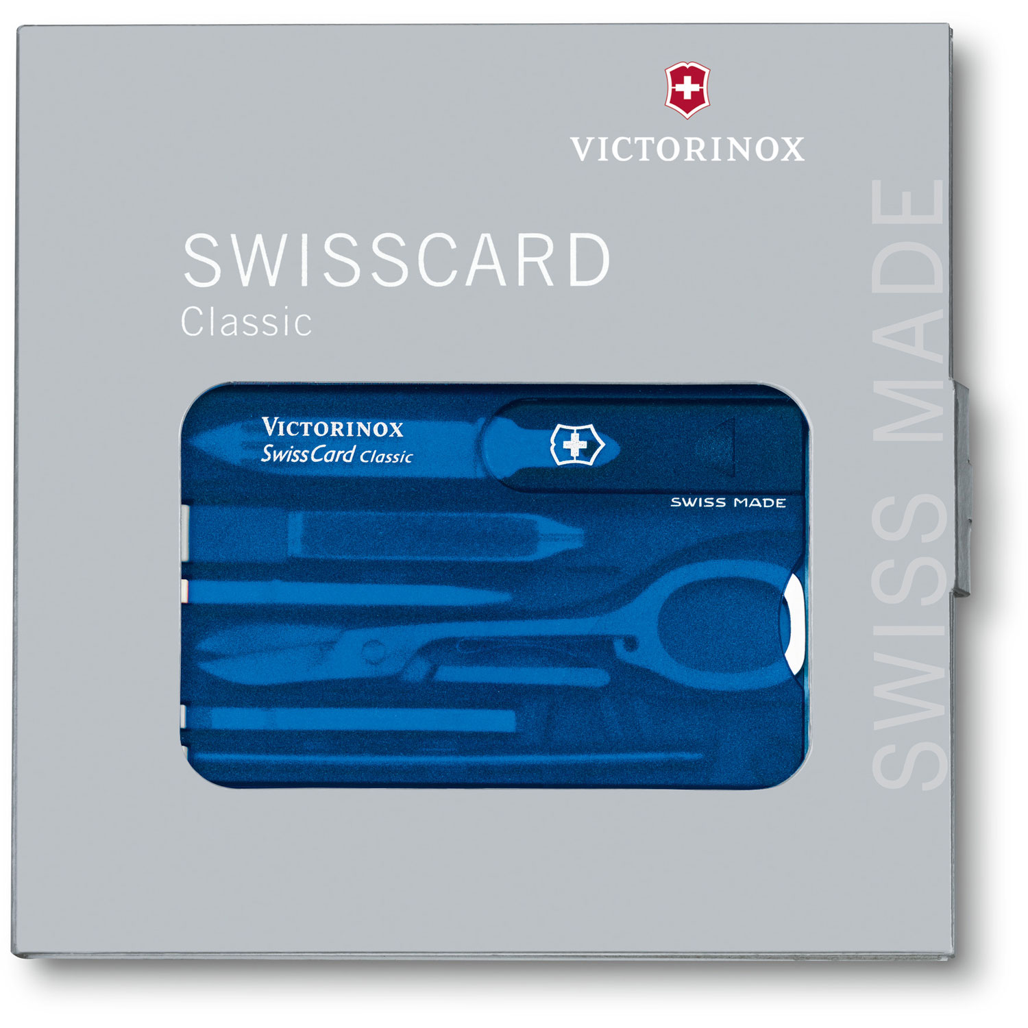 Victorinox SwissCard blau Verpackung