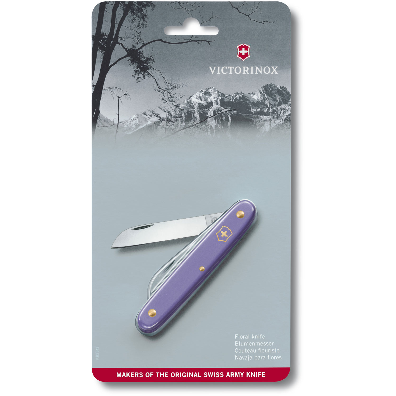 Victorinox Blumenmesser violett in Blister