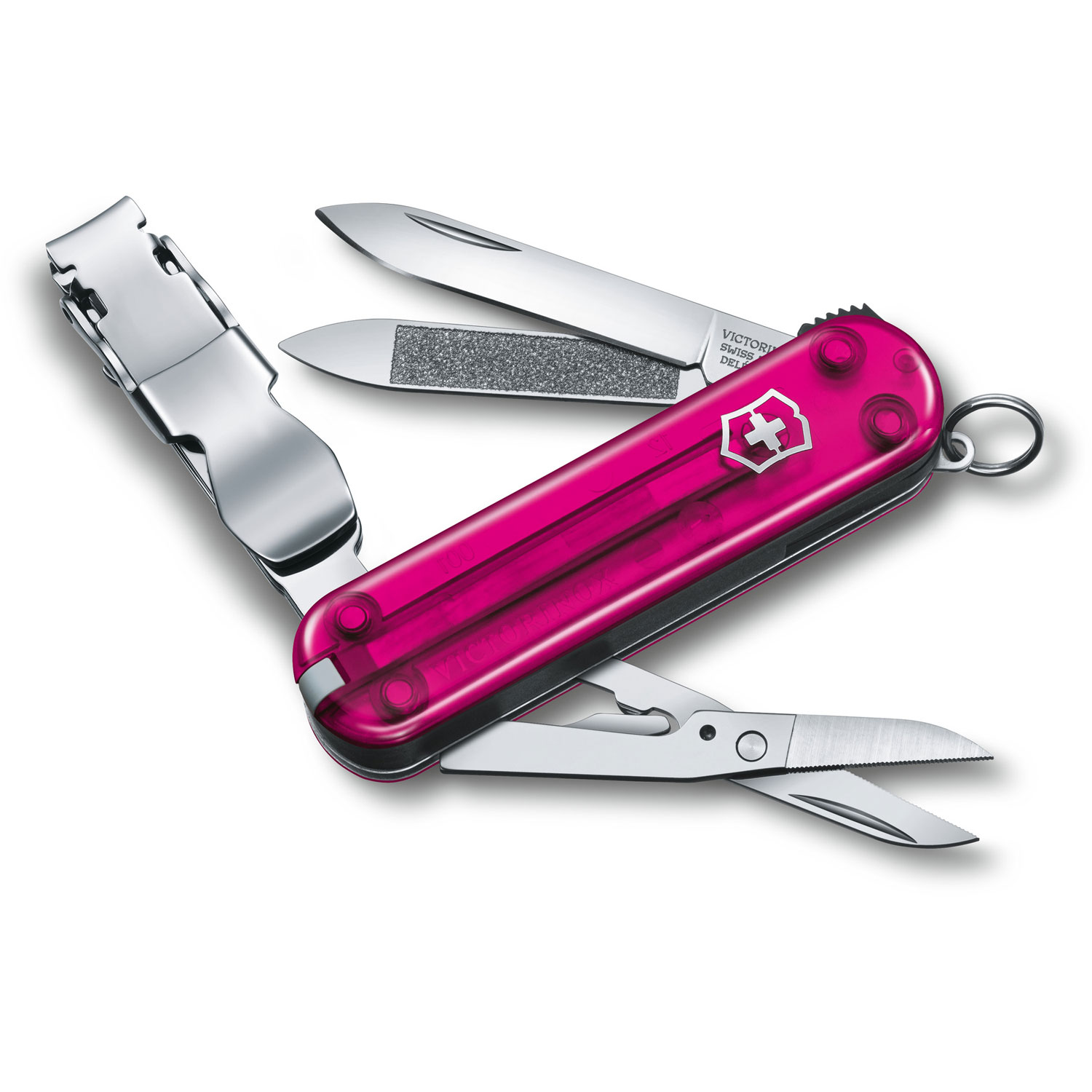 Victorinox Taschenmesser Nail Clip 580 transparent pink