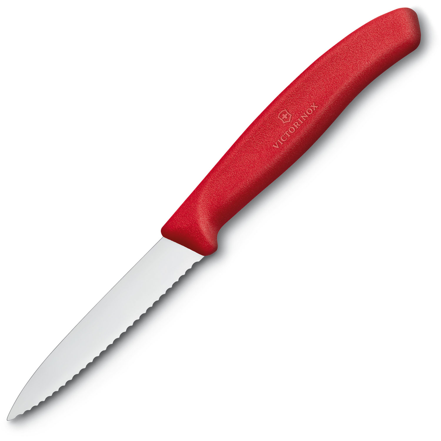 Victorinox Gemüsemesser mit Wellenschliff rot