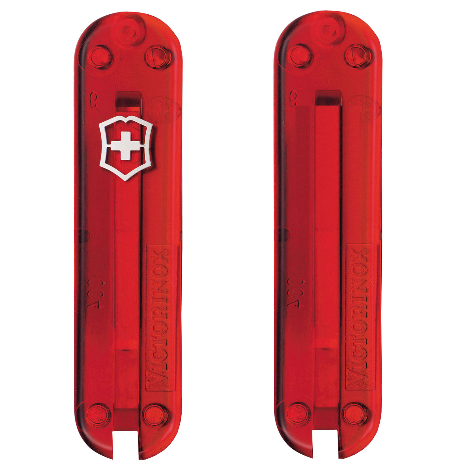 Ersatzschalen für Victorinox Classic Taschenmesser Transparent Rot