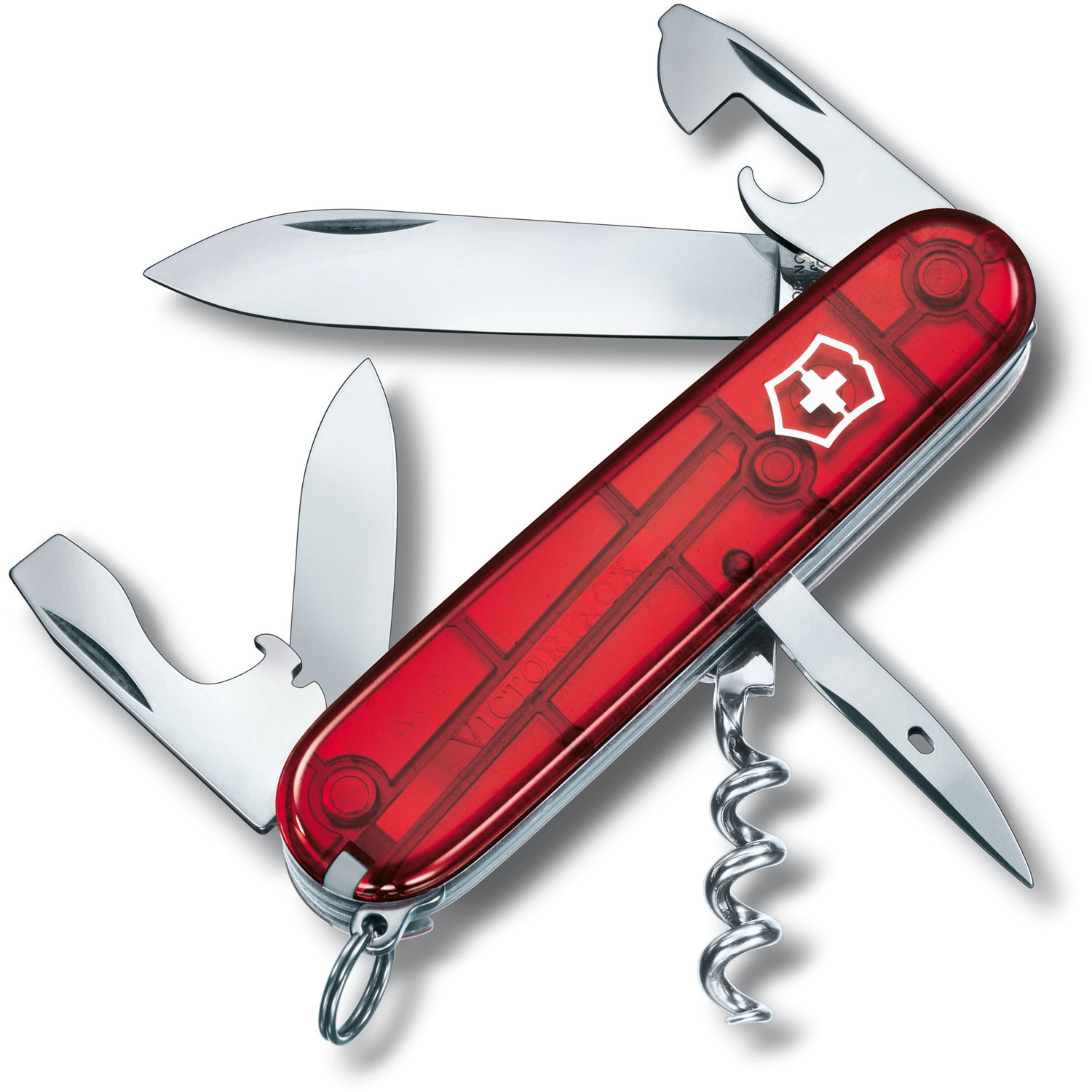 Victorinox Taschenmesser Spartan transparent rot