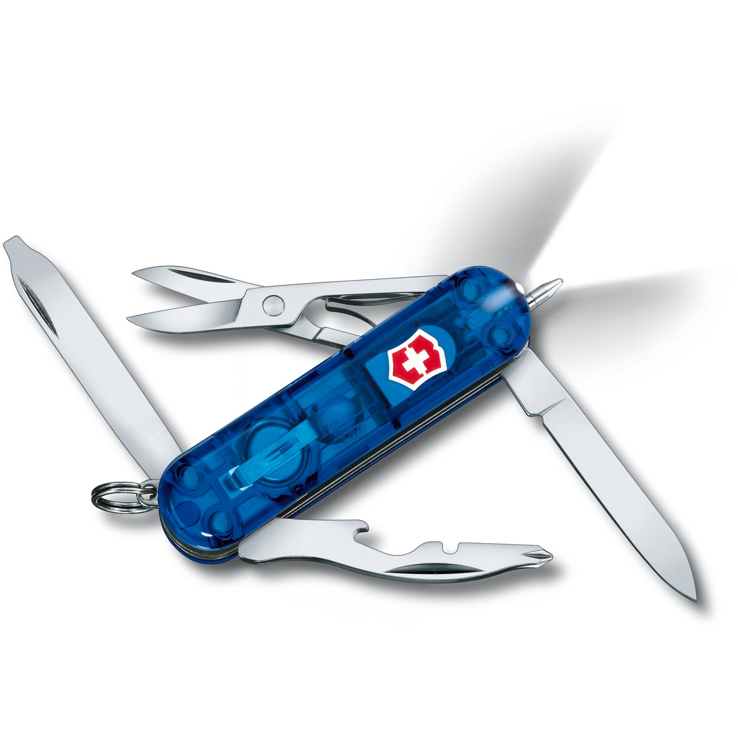 Victorinox Taschenmesser Midnite Manager transparent blau