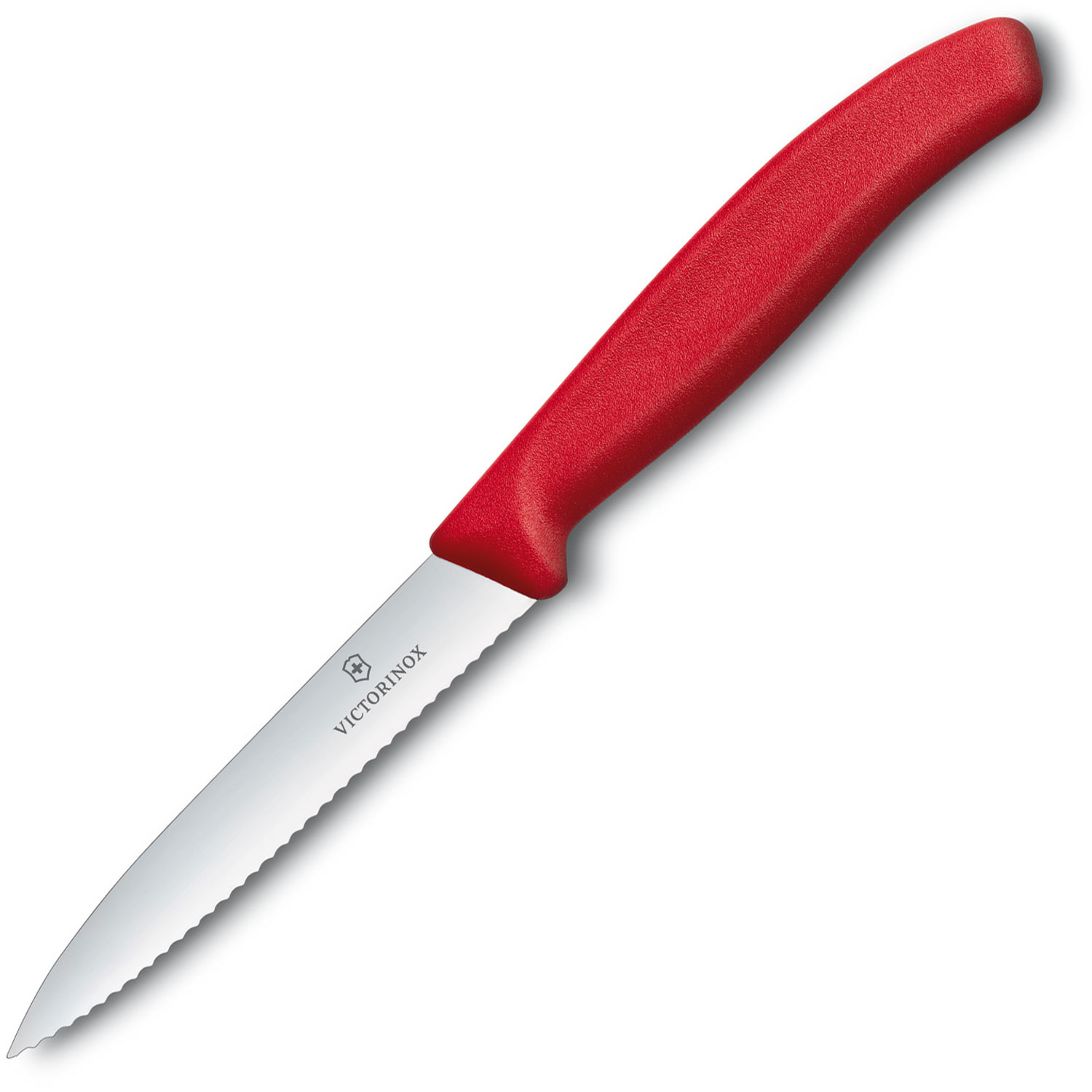 Victorinox Gemüsemesser mit Wellenschliff rot