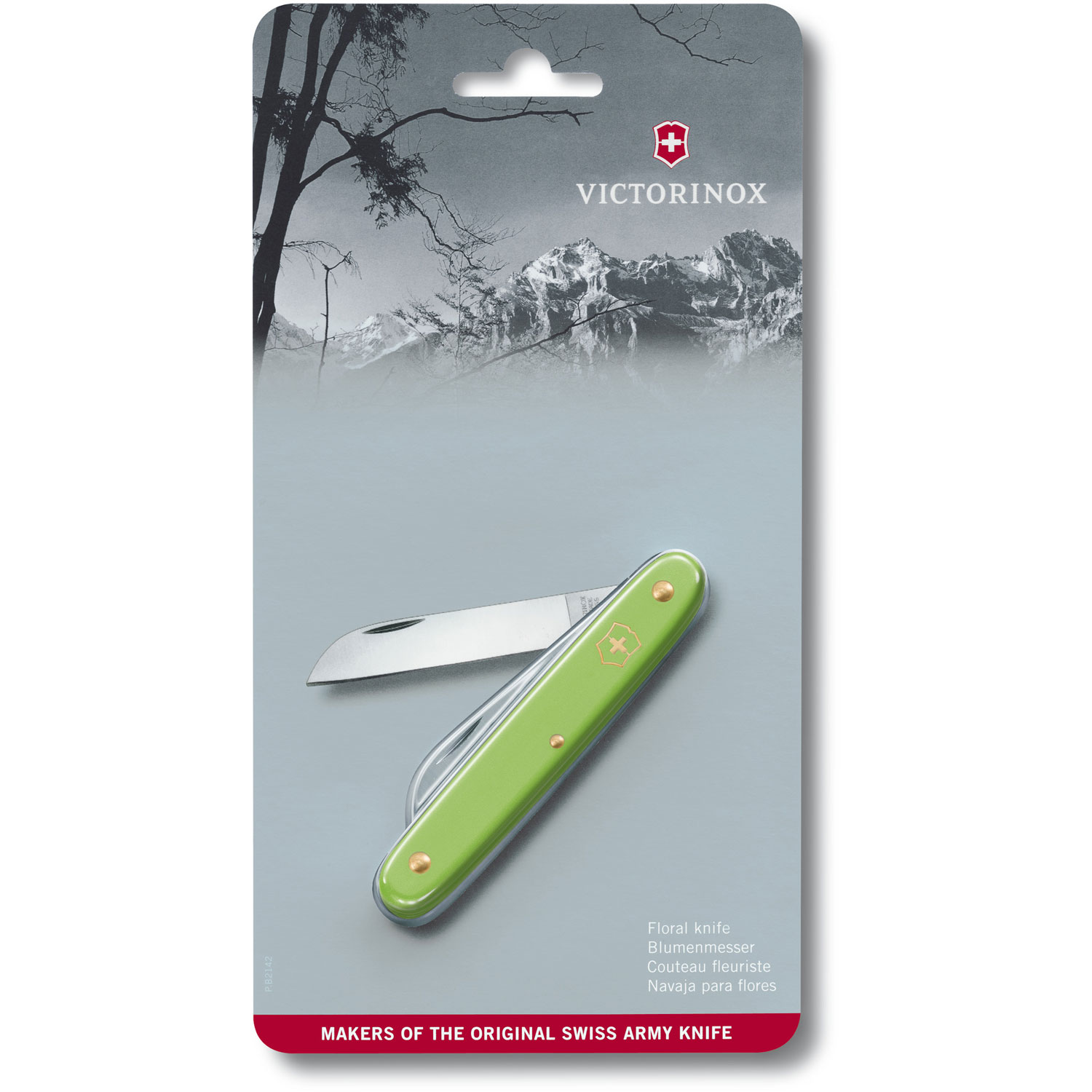 Victorinox Blumenmesser grün in Blister