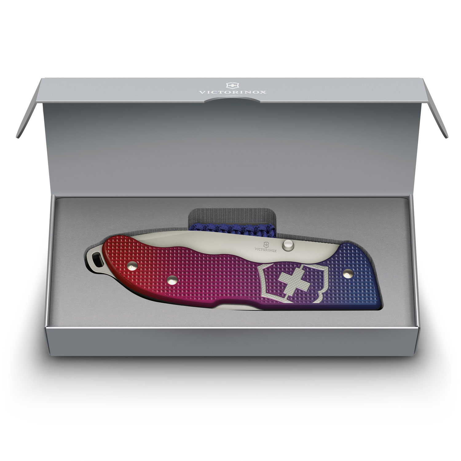 Victorinox Taschenmesser Evoke Alox Blue/Red Verpackung