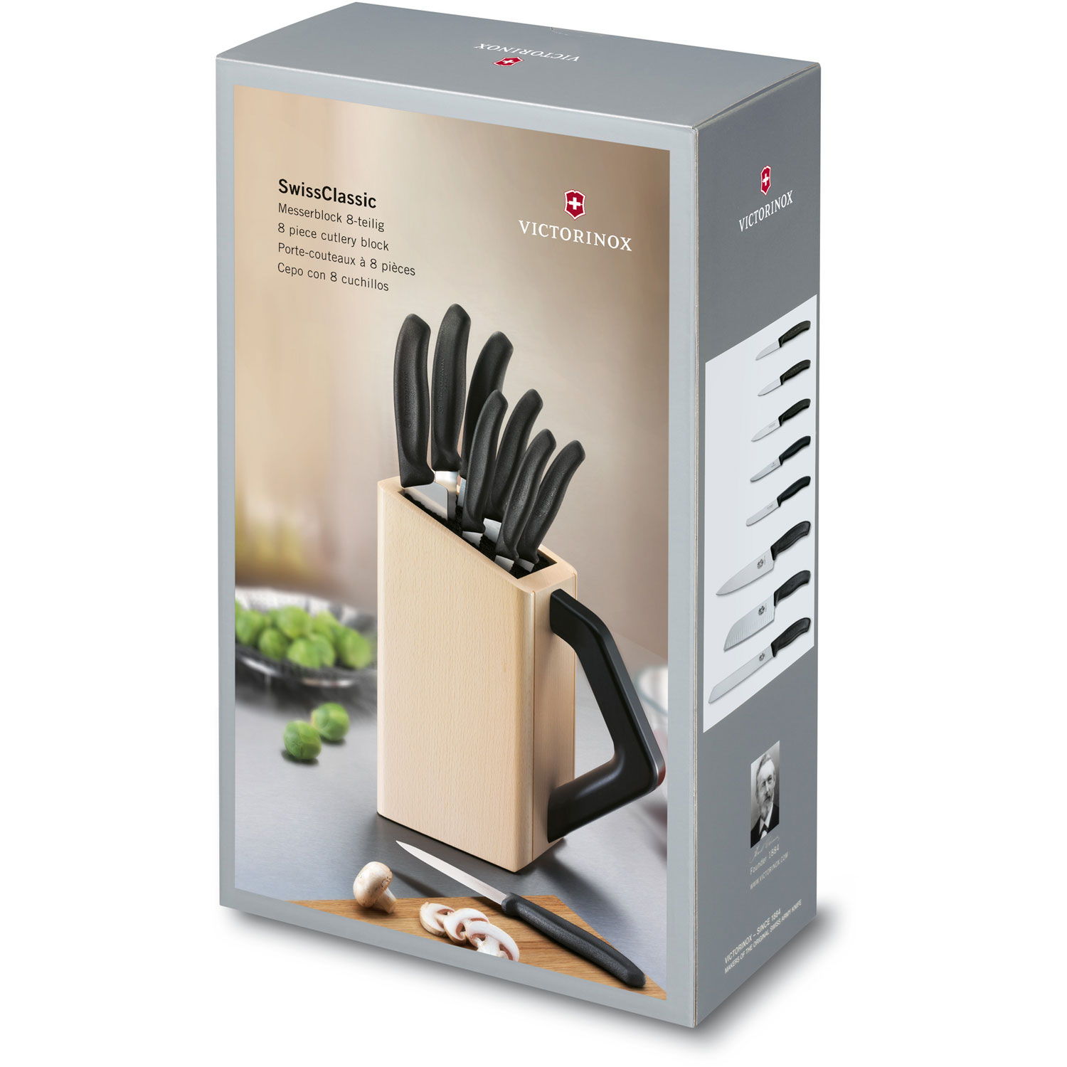 Victorinox Messerblock 8-teilig in Verpackung